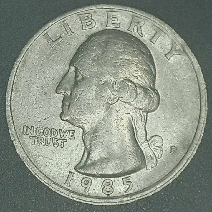 1985-P-Washington-Quarter-With-Extra-Ring-On-Obverse